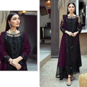 রেডিমেড জর্জেট এমব্রয়ডারি থ্রী পিস